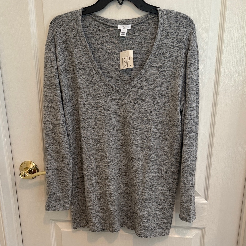 NWT BP Gray V-Neck Sweatshirt